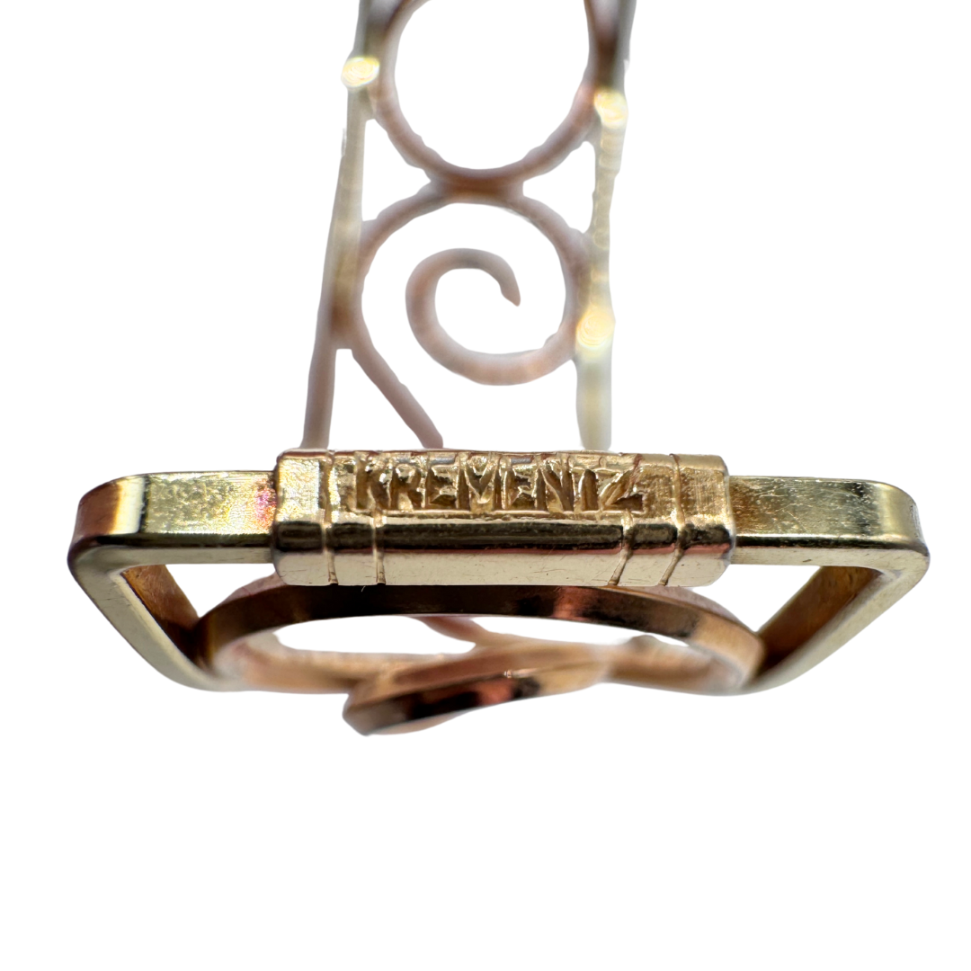 Krementz Gold Plated Floral Cuff