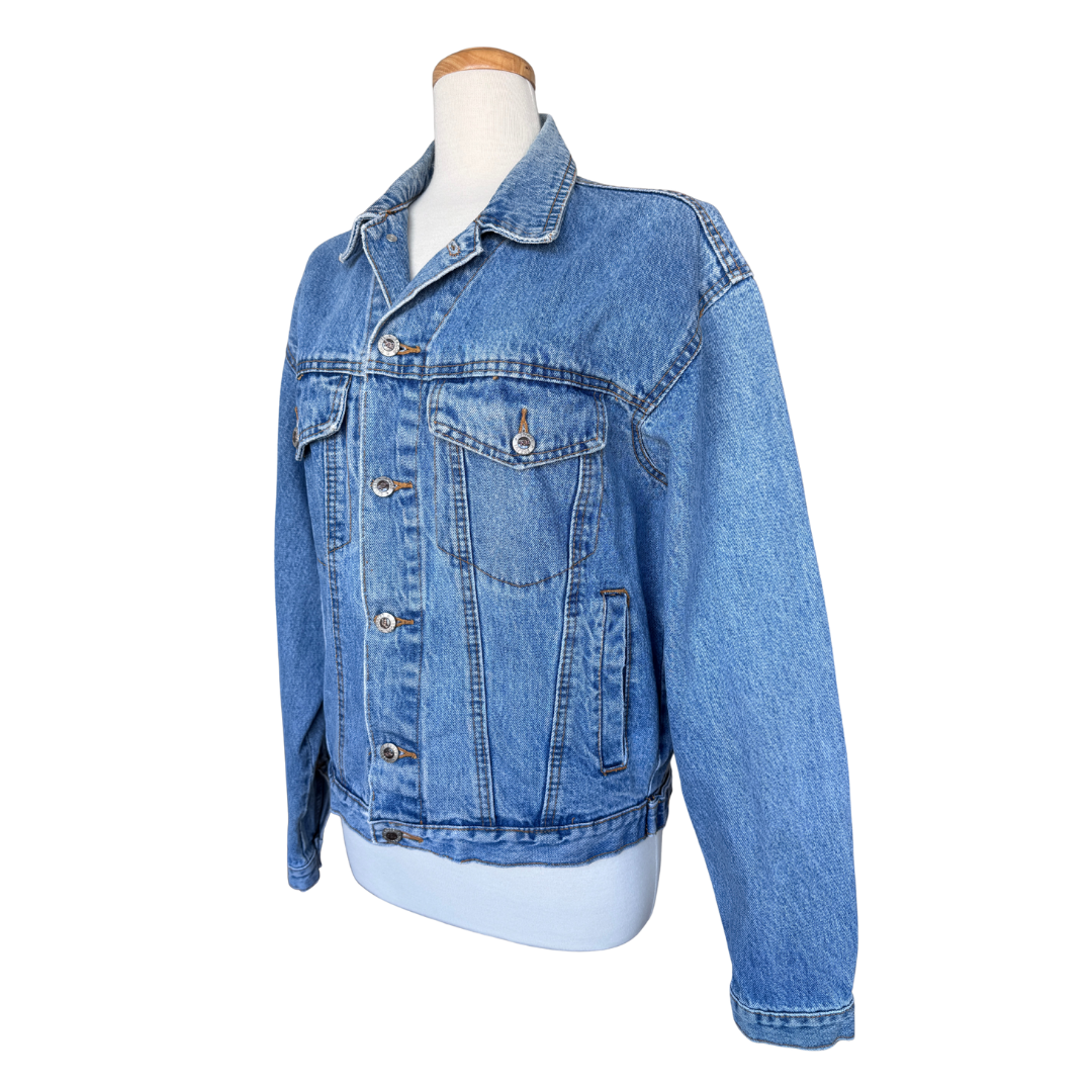 Jacob and Lazer Oversized Fit Denim Jacket | Small-Medium