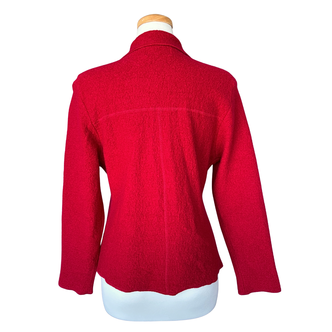 Jessica Red Wool Jacket | Large