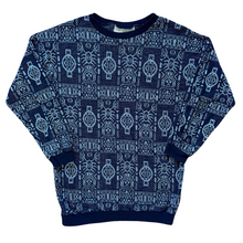 Load image into Gallery viewer, Vintage 1980s-1990s AC Sport Navy Geometric Knit Sweater | Large
