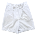 Vintage 1980s-1990s Boisjoli White Cotton Blend Shorts | Medium