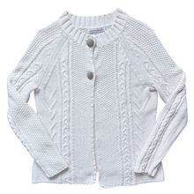 Load image into Gallery viewer, Vintage 1990s-2000s Jones New York Sport White Cable Knit Cardigan | Medium
