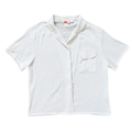 Vintage 80s-90s Alia White Scalloped Muslin Blouse | Extra-Large