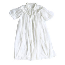 Load image into Gallery viewer, Vintage 1970s French Maid Sheer White Robe with Floral Lace Trim | Medium-Large
