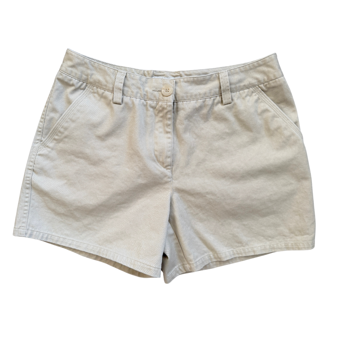 Vintage 90s Y2K Jessica Beige Cotton Relaxed Fit Shorts | Medium - Large