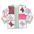 Recycled Vintage Quilted Butterfly Jacket | Medium