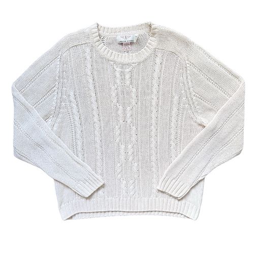 Vintage 1980s-1990s American Weekend Cable Knit Sweater | Large / Extra-Large