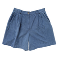 Vintage 90s Weekend Edition Blue and White Striped Shorts | Extra-Large