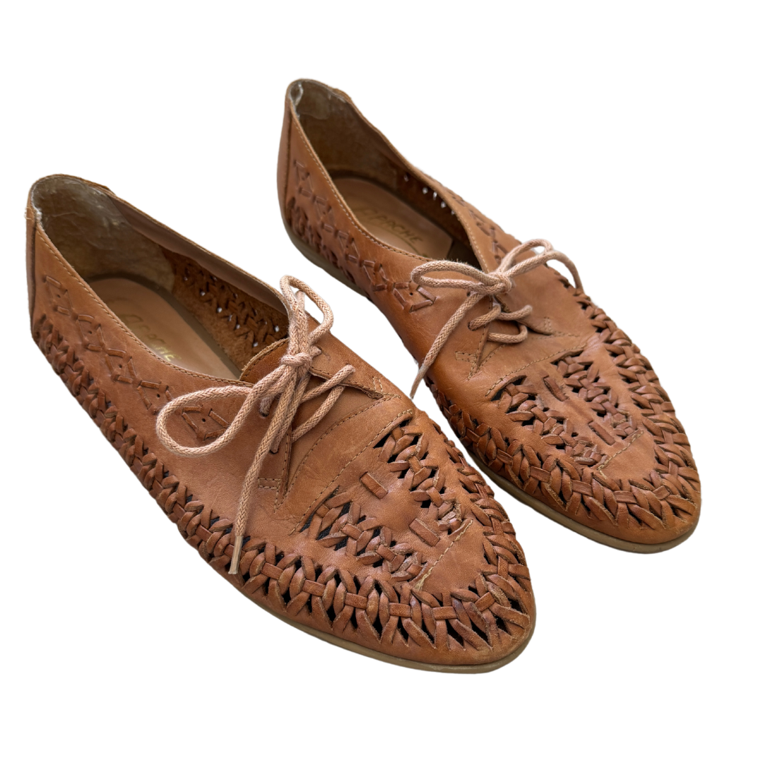 Vintage Brown Lace-up Huarache Shoes | Size 7