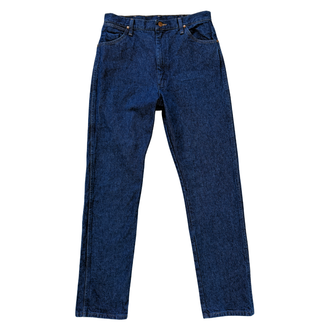 Vintage 90s Y2K Wrangler Women's Cowboy Cut Slim Fit Jeans (Indigo) | 31 x 34