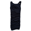 Y2K Michael Kors Black Ruched Midi Tank Dress | Small