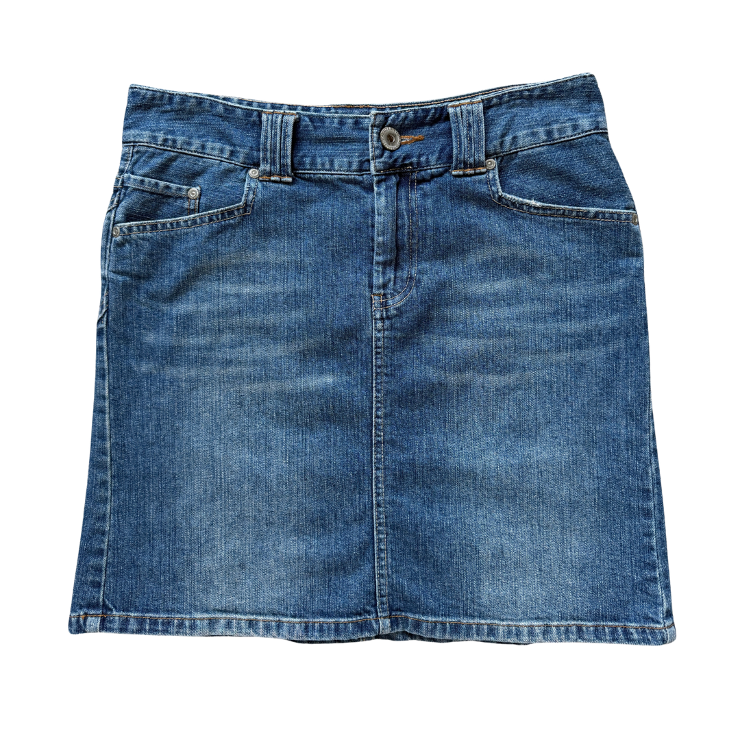 Vintage Y2K American Eagle Multi-Seam Denim Mini Skirt | 6 (Medium)