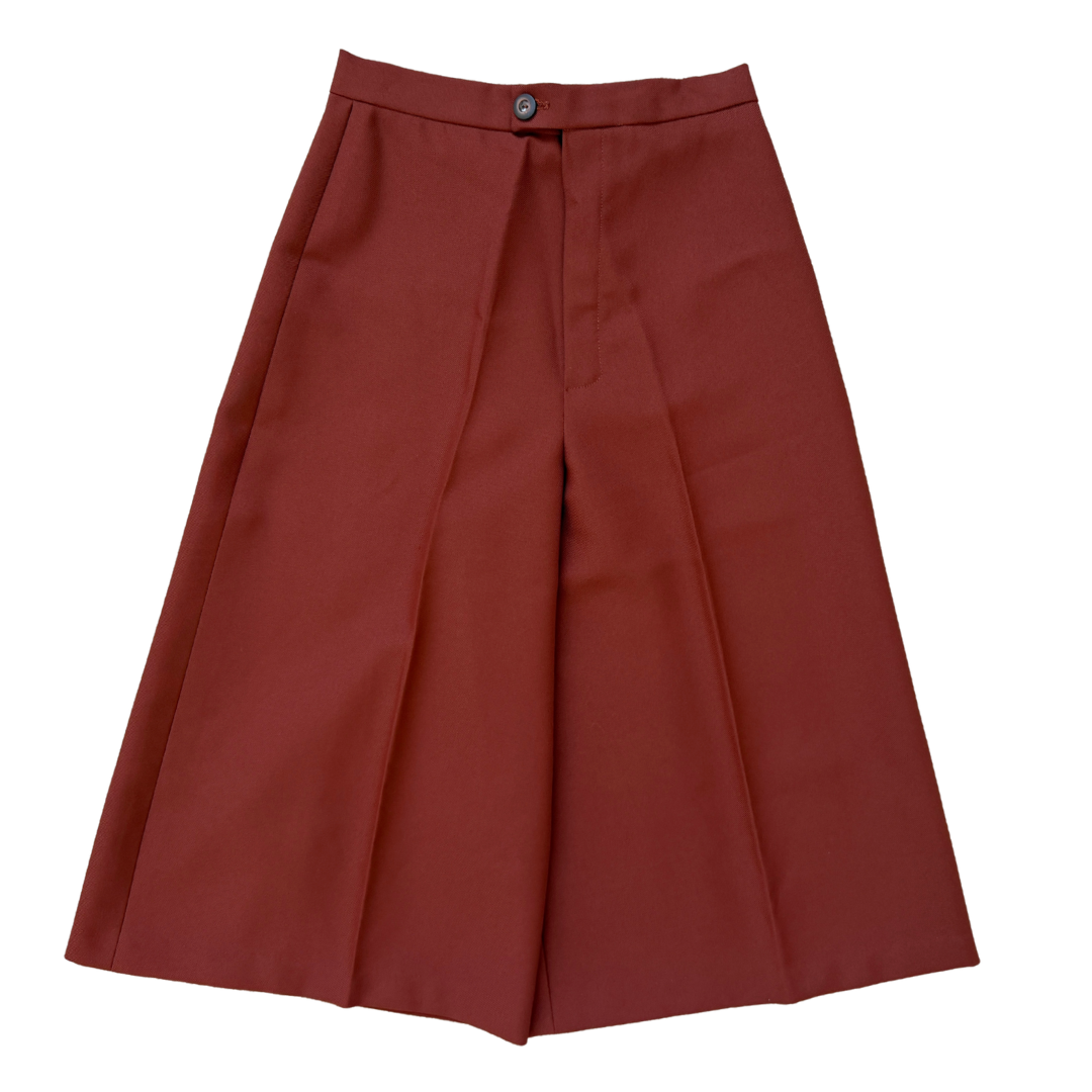 Vintage 80s Burnt Orange Culottes | Extra-Small