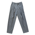 Vintage 80s Escada Grey Wool Pleated Dress Pants | 38 (Medium-Large)