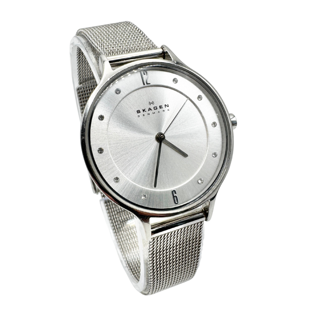 Skagen Anita Lille Silver Tone Steel Mesh Watch