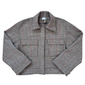 Hand Crafted Plaid Virgin Wool Relaxed Fit Jacket | Medium- Large