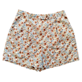 Vintage 90s - Y2K Lizsport Brown and Blue Floral Shorts | Large / Extra-Large
