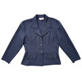 Vintage 1980s Tobi Navy Striped Blazer | Small / Medium