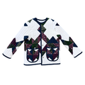 Recycled Geometric Pinecone Quilted Jacket | Small / Medium