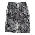 Vintage 80s Black and White Geometric Skirt | Small - Medium