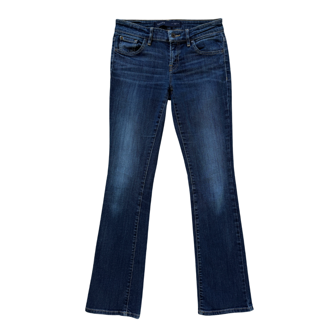 Vintage Y2K Guess Dark Wash Straight Leg Bootcut Jeans | 27