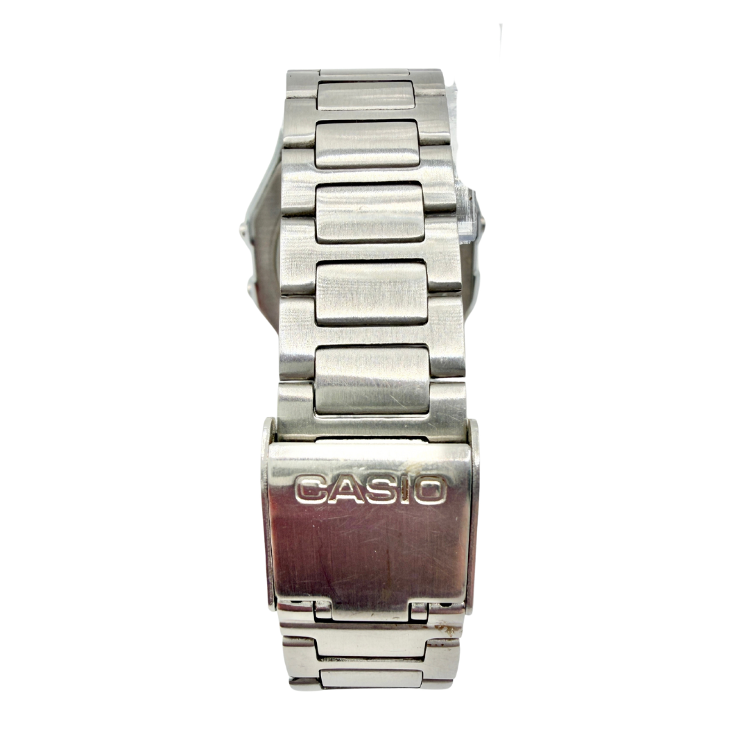 Casio Vintage A158W Classic Silver Digital Watch