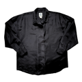 Vintage 80s Evidence Black Silk Blouse | Large