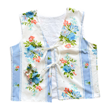 Load image into Gallery viewer, Recycled Blue and White Floral Vest | Extra-Large
