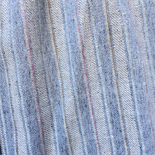 Load image into Gallery viewer, Brian David Grey Striped Textile Midi Skirt | Small
