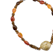 Load image into Gallery viewer, Upcycled Chunky Neutral Multi-Tonal Beaded Necklace
