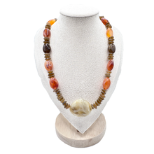 Load image into Gallery viewer, Upcycled Chunky Neutral Multi-Tonal Beaded Necklace

