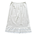 Vintage 80s French Maid White Lace Trim Skirt Slip | Small
