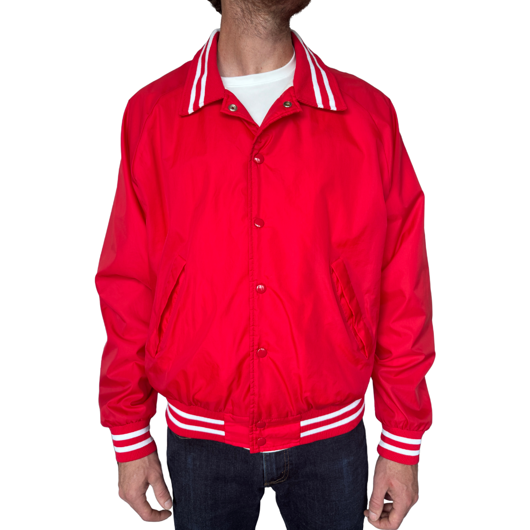 Men's Trimark Red Bomber Jacket | Large / Extra-Large