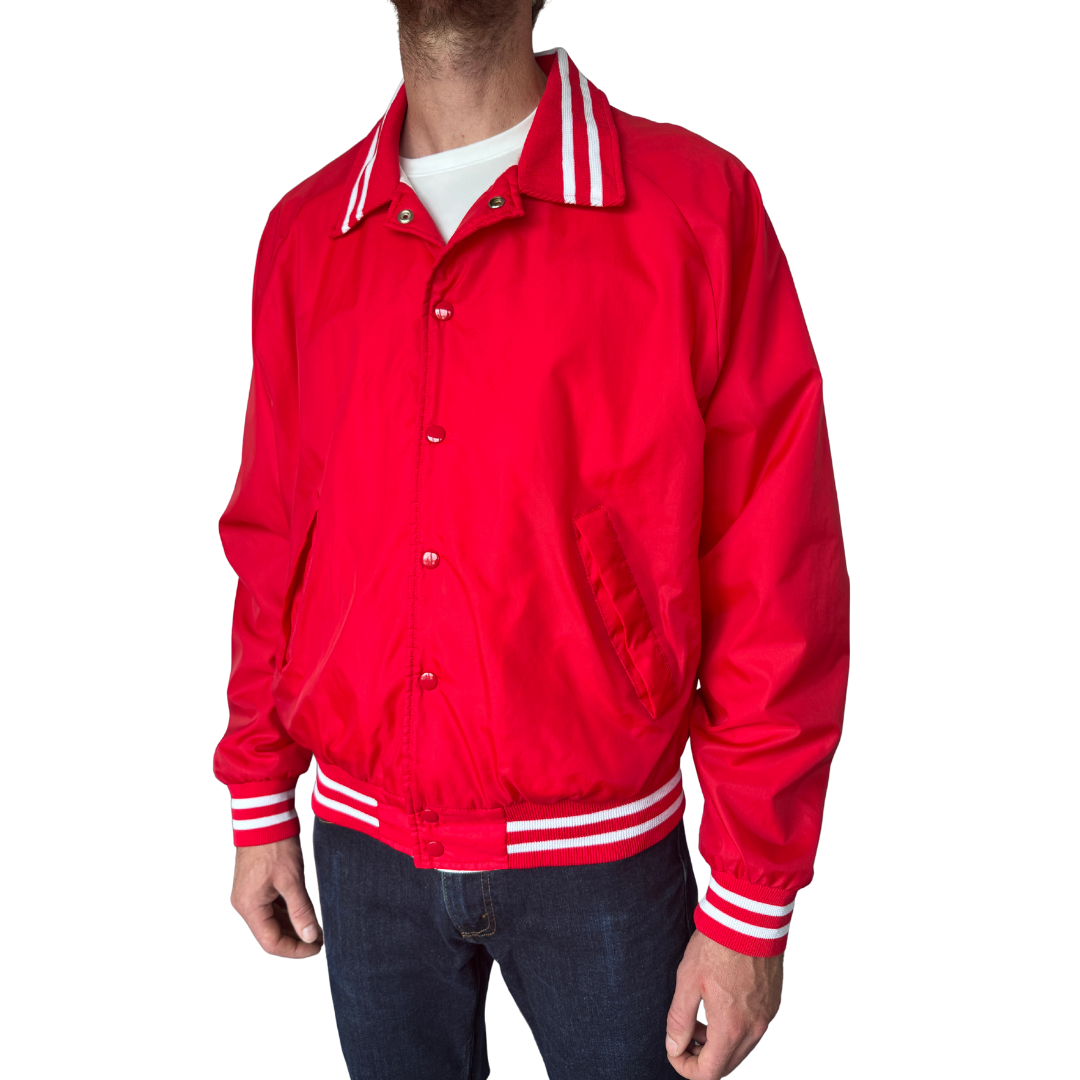 Men's Trimark Red Bomber Jacket | Large / Extra-Large