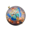 Vintage 1970s Chinese cloisonné enamel butterfly pendant. Very good vintage condition.