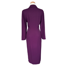 Load image into Gallery viewer, Dawn Joy Fashions Plum Dress with Oversized Embroidered Collar | Medium
