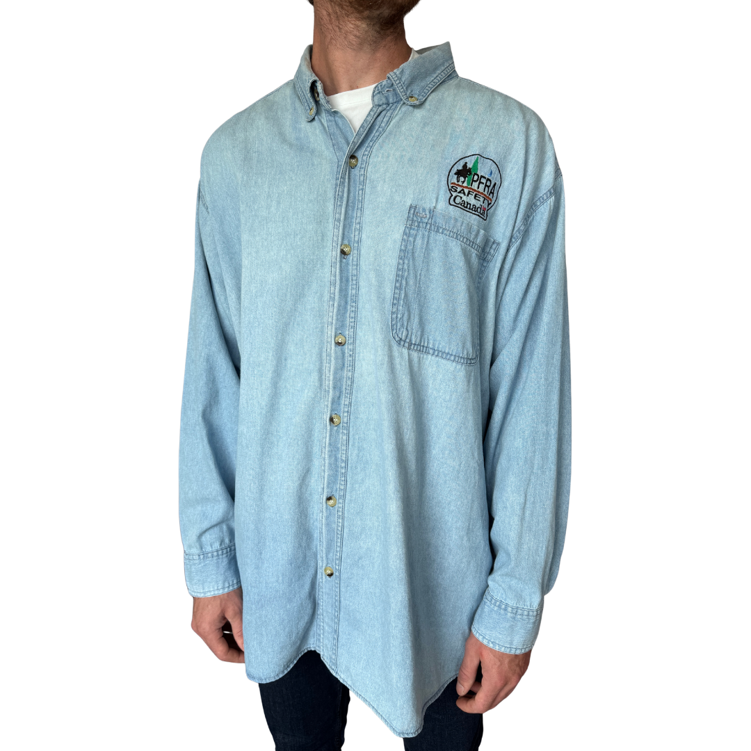 Men's PFRA Long Sleeve Denim Shirt | Extra-Large