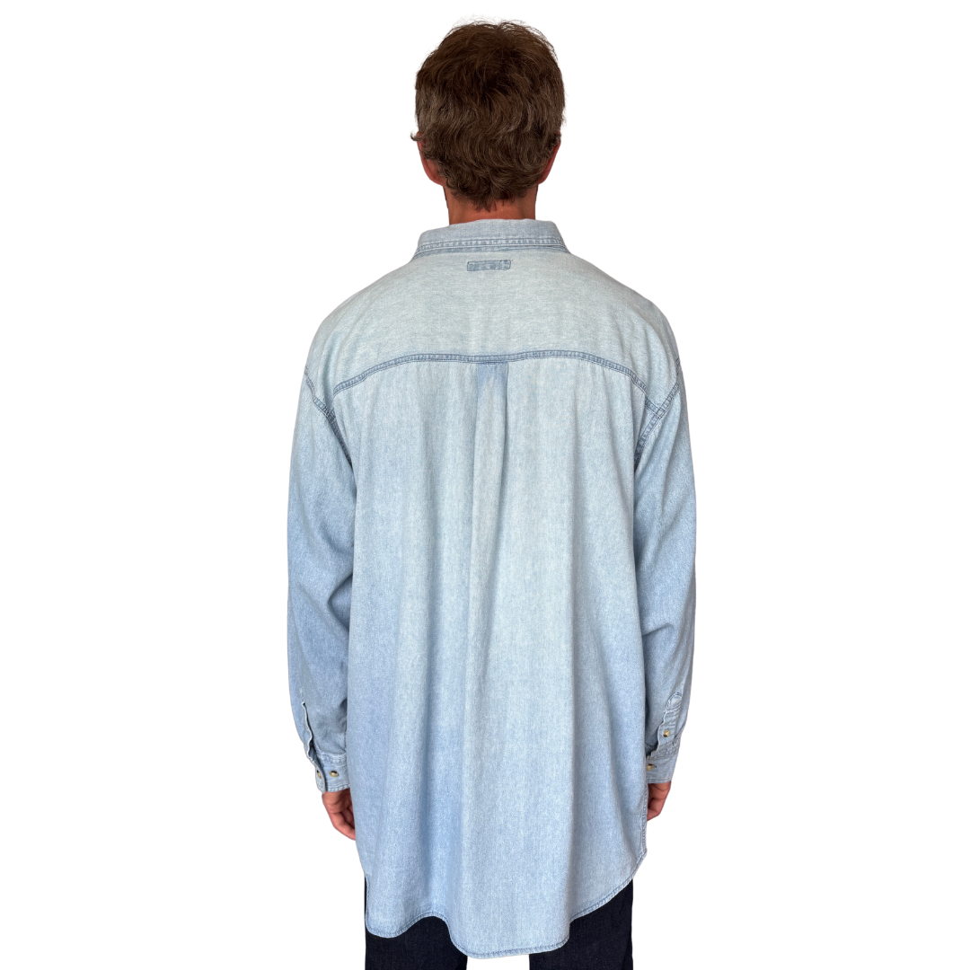 Men's PFRA Long Sleeve Denim Shirt | Extra-Large