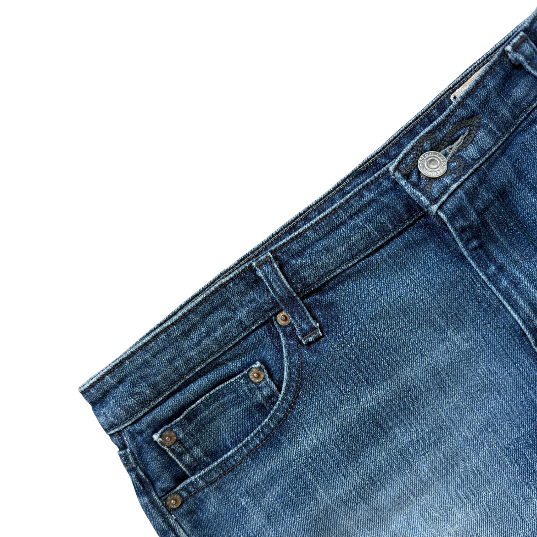Ralph Lauren Multi-Stitched Denim Mini Skirt | Sz 12 (Large / Extra-Large)