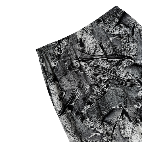 Black and White Geometric Skirt | Small - Medium