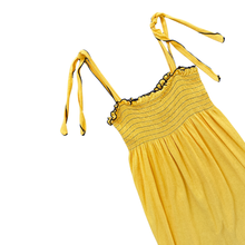 Load image into Gallery viewer, Rhapsody and Robes by Kay Bros. INC Bright Yellow Ruched Terry Dress | Small
