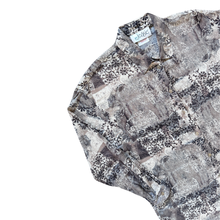Load image into Gallery viewer, Jessie Neutral Tones Abstract and Floral Blouse | Medium -Large
