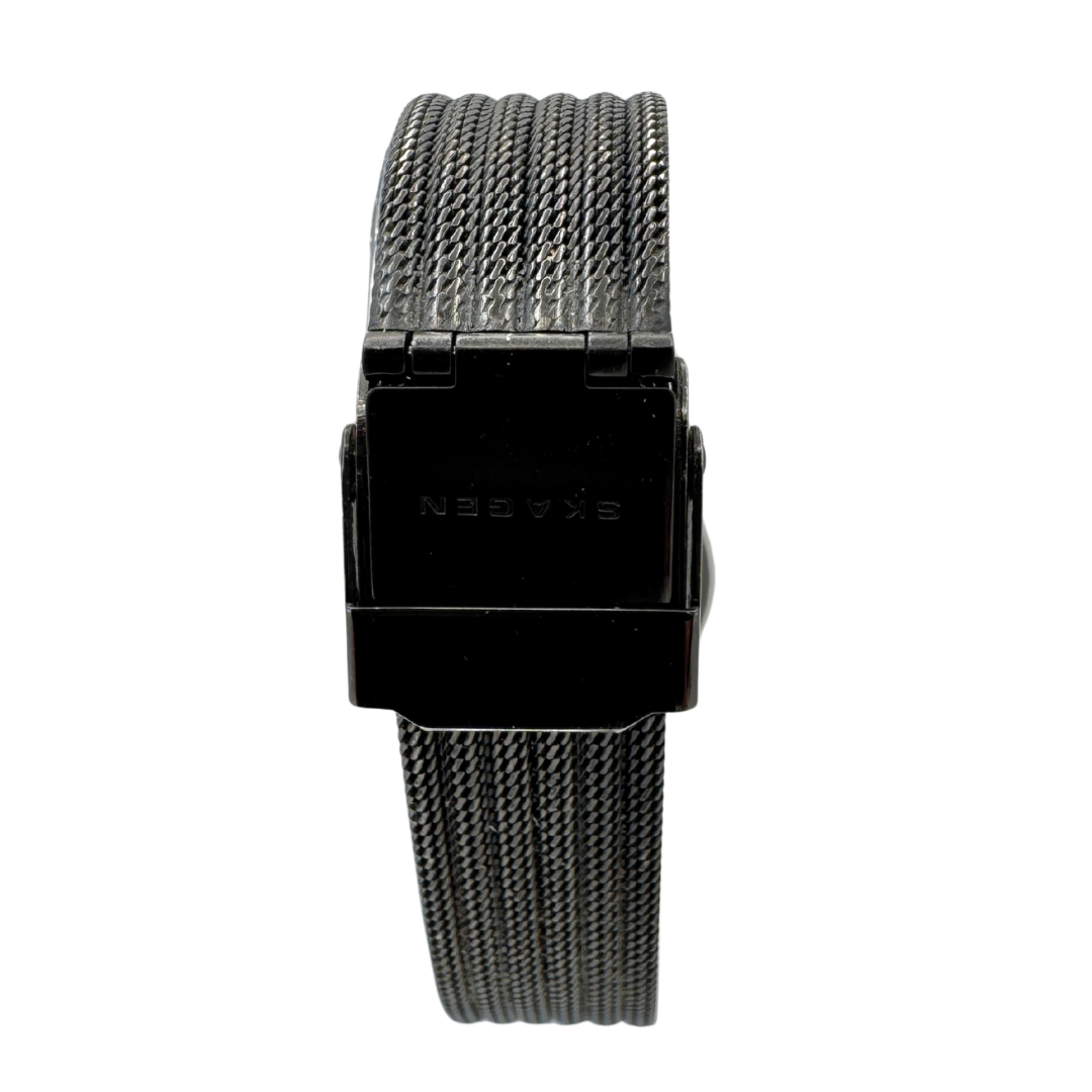 Skagen Ancher Charcoal Steel Mesh Watch