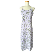 Load image into Gallery viewer, Purple Ditzy Floral Spaghetti Strap Maxi Dress | Small / Medium
