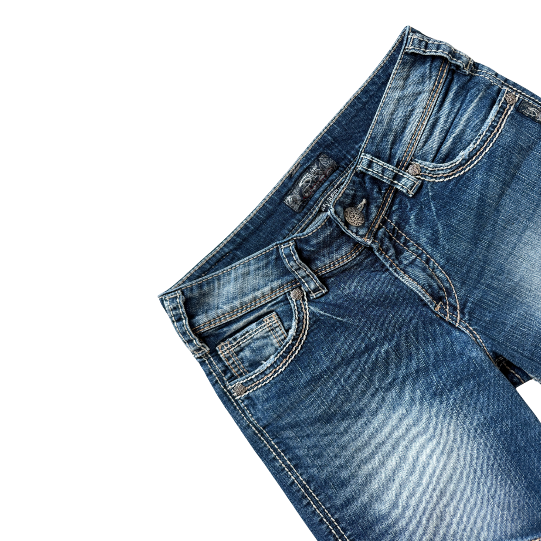 Silver Suki Surplus Stonewash Jean Shorts | 27
