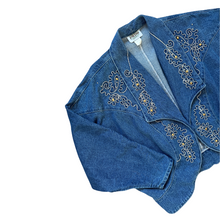 Load image into Gallery viewer, Pado Embellished Denim Jacket | Large
