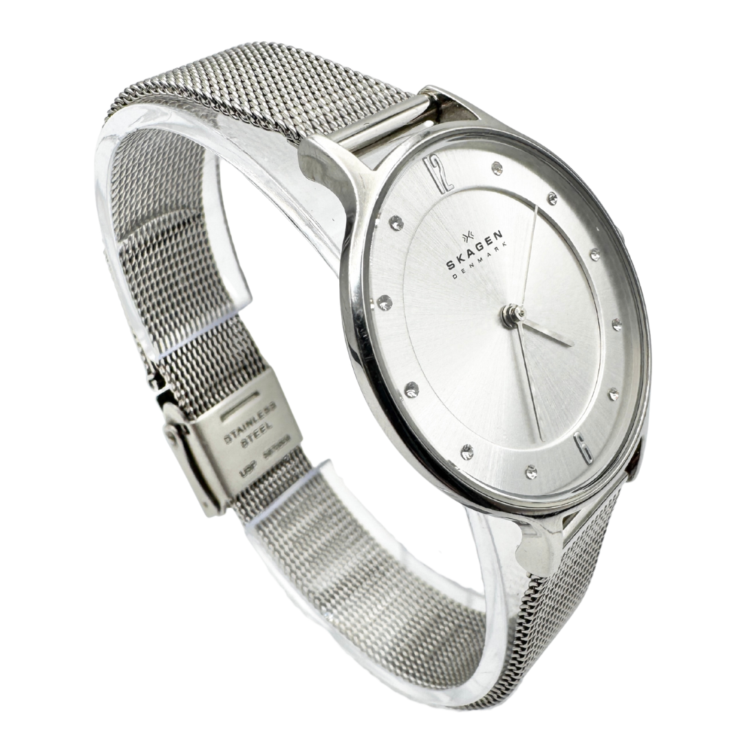 Skagen Anita Lille Silver Tone Steel Mesh Watch