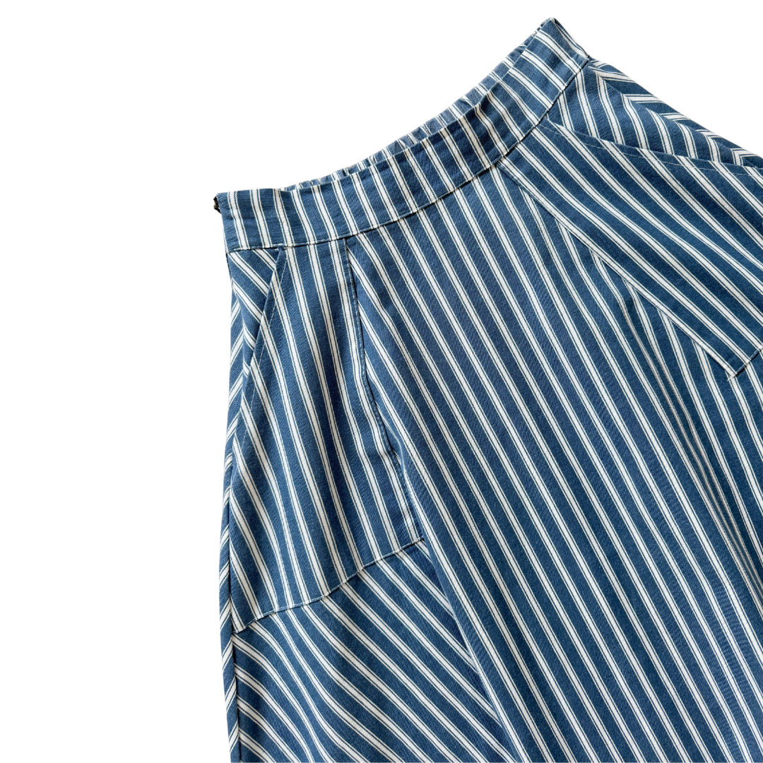Twenty 5 Striped Denim Midi Skirt | Small