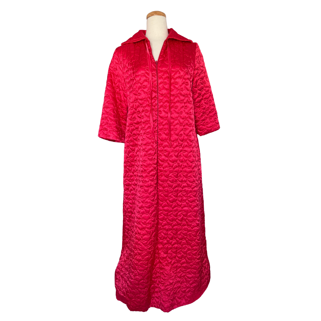 Gaymode Penneys Red Quilted Overcoat | Medium