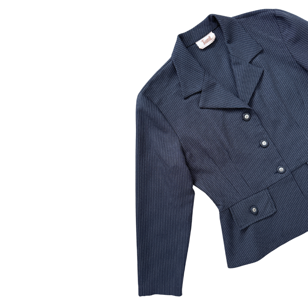 Tobi Navy Striped Blazer | Small / Medium